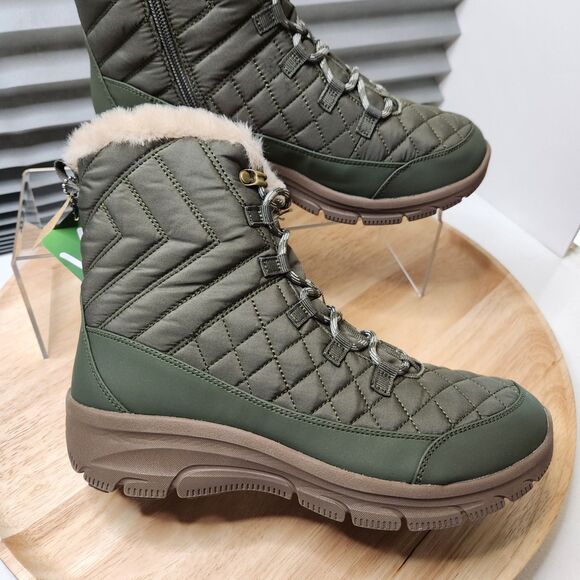 Skechers Easy Going Game Hour Boots – Women’s 10 – Olive – NWT - Picture 1 of 12